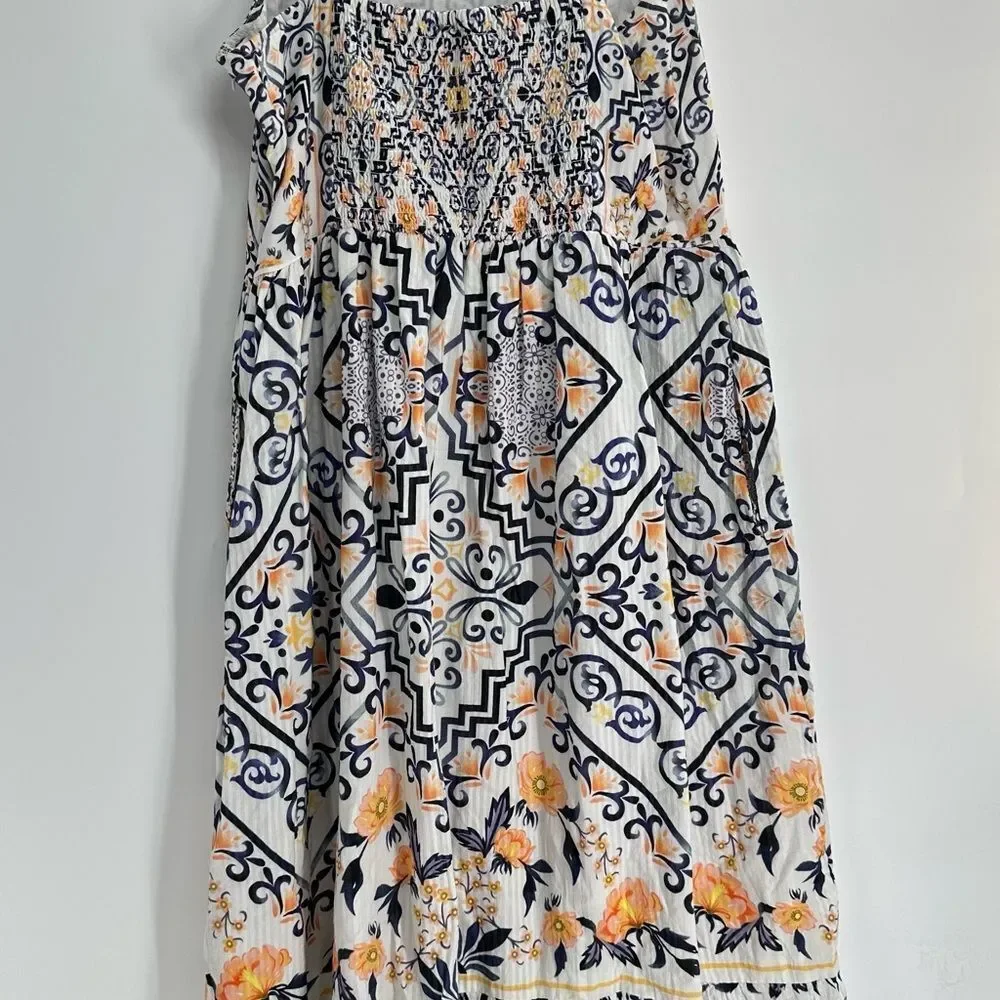 Anthropologie Let Me Be Boho Midi Dress Size Large_7